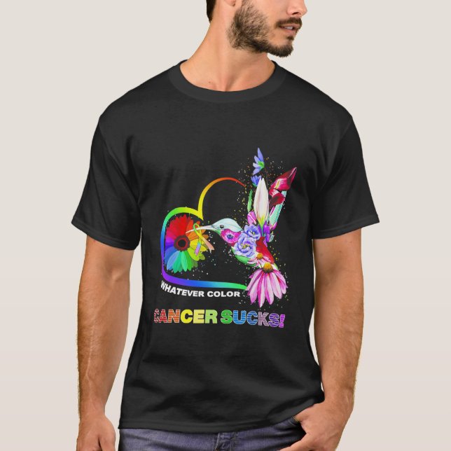 Hummingvogel, wo der Farbkrebs Sind zum Kotzen Kre T-Shirt (Vorderseite)