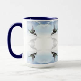 Hummingvogelmuster Tasse