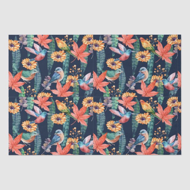 Hummingvogelpapier Seidenpapier (Vorderseite)