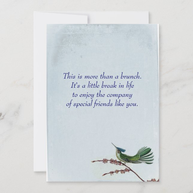 Hummungbird Einladung (Vorderseite)