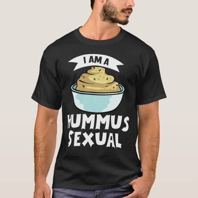 Hummus Gesunde Geschenke Rezepte Black Bean T-Shirt (Vorderseite)