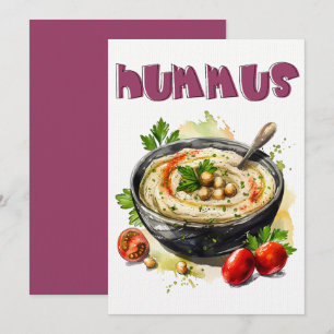 Hummus Gesunde Vegane ح م Einladung