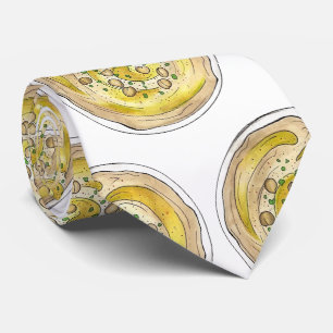 Hummus Houmous Chickpeas Mediterrane Nahrungsaufna Krawatte