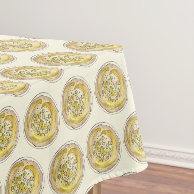 Hummus Houmous Chickpeas Mediterrane Nahrungsaufna Tischdecke (Beispiel)