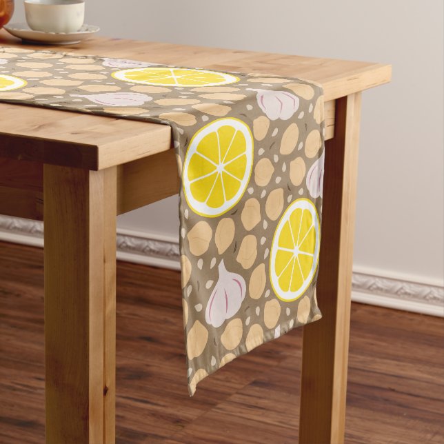 Hummus Medium Table Runner Mittelgroßer Tischläufer (Beispiel)