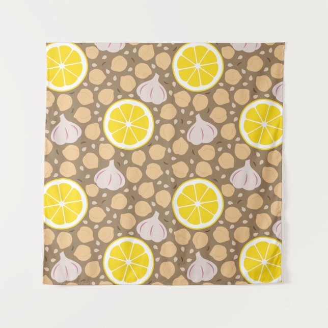 Hummus Tapestry Wandteppich (Vorderseite)