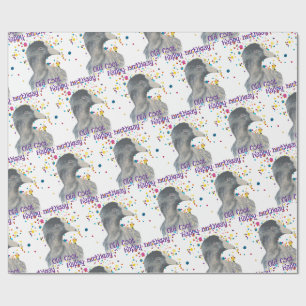 Humor Alter Kauz Wasservogel Spaß Idiom , Tier Geschenkpapier