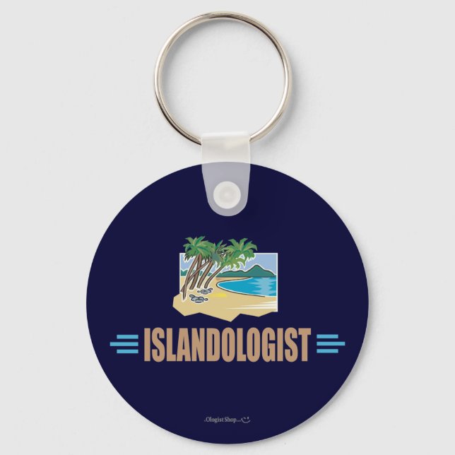 Humor Beach Island Schlüsselanhänger (Vorderseite)