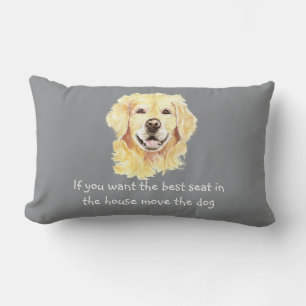 Humor Bester Platz im Haus Hund Haustier Tier Lendenkissen