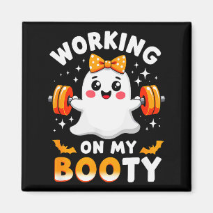 Humor Boo arbeitet an meinem Po Fitnessstudio Hall Magnet
