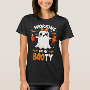 Humor Boo arbeitet an meinem Po Fitnessstudio Hall T-Shirt