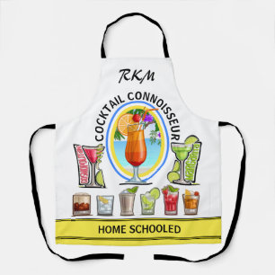 Humor-Cocktail-Kenner-All-Over-Druck-Schürze Schürze