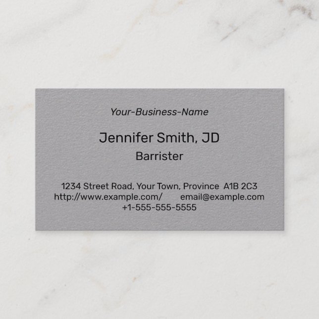 Humor, Corporate Business Card Visitenkarte (Vorderseite)