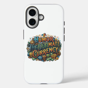 Humor: Die ultimative Währung – Lustige Zitat-Graf iPhone 16 Hülle