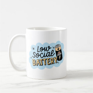 Humor für Introvertierte mit niedriger sozialer Ba Kaffeetasse