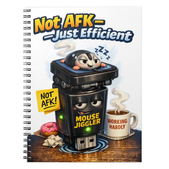 Humor fürs Arbeiten von Zuhause, ich bin nicht AFK Notizblock (Vorderseite)