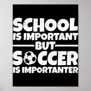 Humor Fußballspieler Zurück zur Schule Geschenke f Poster