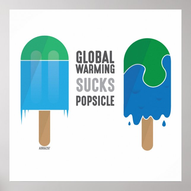 Humor Global Warming Poster (Vorne)