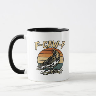 Humor gotischer F-Krähe F lustiger Krähe kreativer Tasse