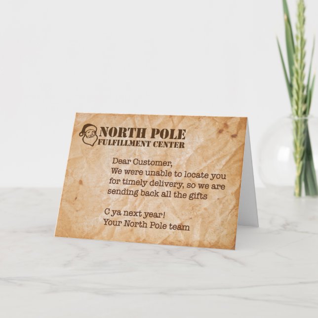 Humor Holiday Card Feiertagskarte (Vorderseite)