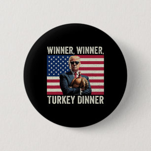 Humor Lustig Trump Gewinner Gewinner Truthahn Aben Button