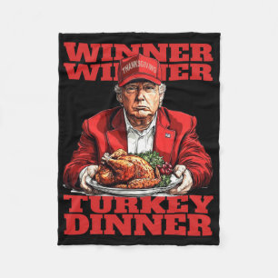 Humor Lustig Trump Gewinner Gewinner Truthahn Aben Fleecedecke