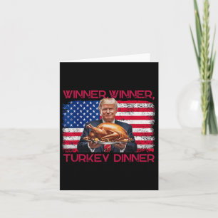 Humor Lustig Trump Gewinner Gewinner Truthahn Aben Karte