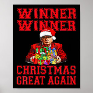 Humor Lustig Trump Gewinner Gewinner Weihnachten G Poster
