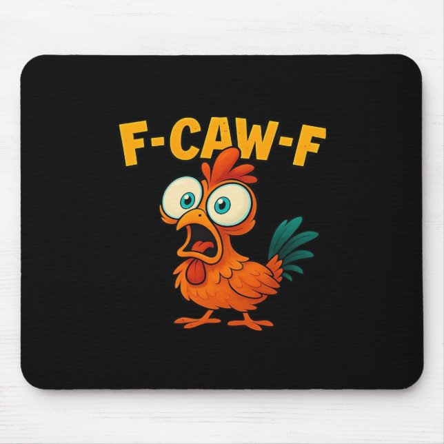 Humor Lustiger Krähe F-Caw-F Gothic Mousepad (Vorne)