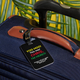 Humor Personalisiert Luggage Tag Primary Colora Gepäckanhänger