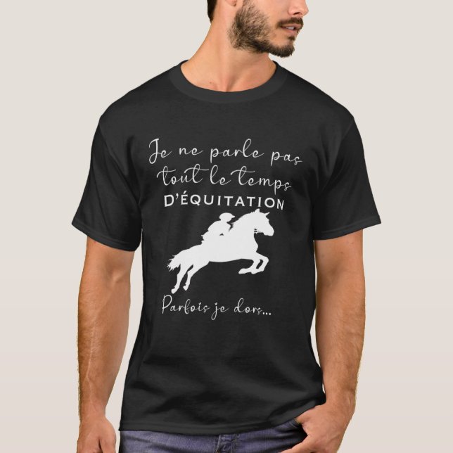 Humor-Reiter Pferdereitmonitor T-Shirt (Vorderseite)