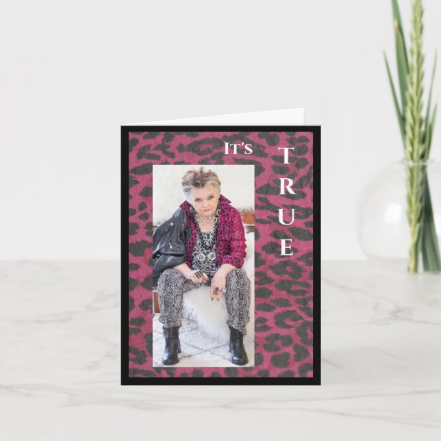 Humor Sie hat es getan Karte (Vorderseite)