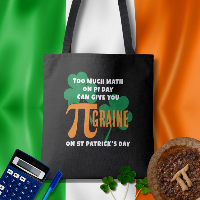 Humor St Patrick's Day Pi Day Math (Fun St Patrick's Day and Pi Day design with customizable text.)