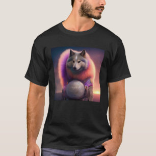Humor Stehender Hund Person Fell Fell Husky Welpe T-Shirt