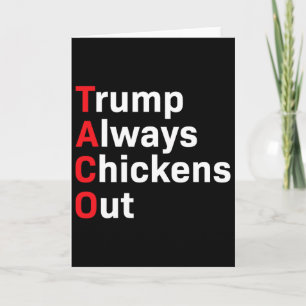 Humor Taco Trump kneift immer Karte