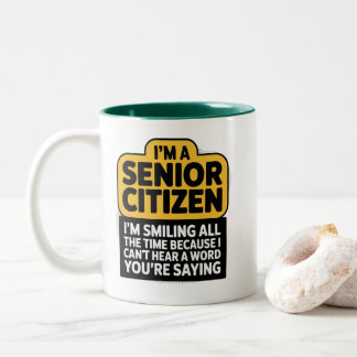 Humor-Tasse für das Alter Zweifarbige Tasse
