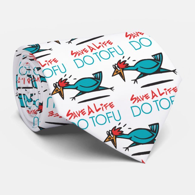 Humor Tofu Vegetarier Krawatte (Gerollt)