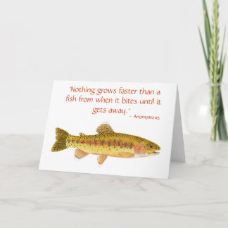 Humor Trout Card mit Qquote 1 Karte