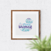 Humor-Typografie Lustige Wortkunst