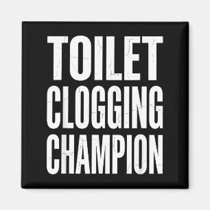 Humor Verstopfung Badezimmer Toilette Meisterwitz Magnet