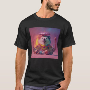 Humor Wahrsager Hund Fluffig Fette Shiba Husky T-Shirt