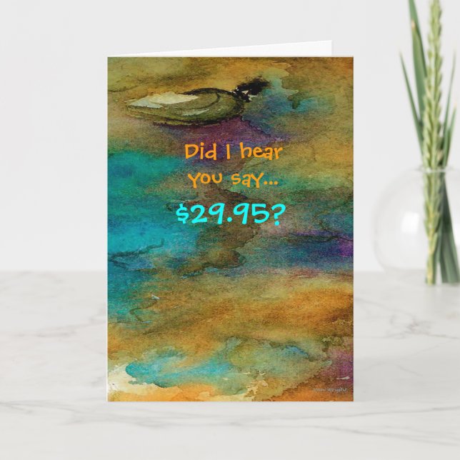 Humorale 30. Geburtstagskarte Karte (Vorderseite)