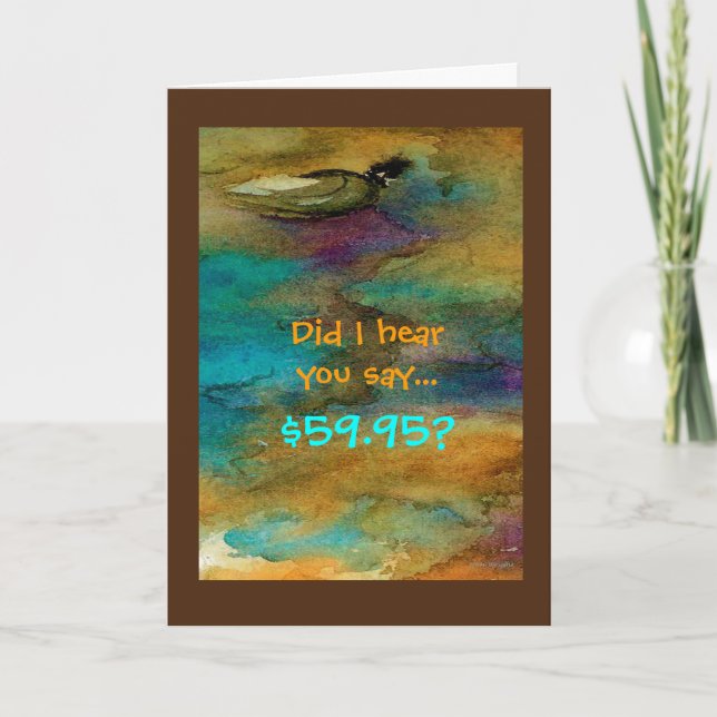 Humorale 60. Geburtstagskarte Karte (Vorderseite)