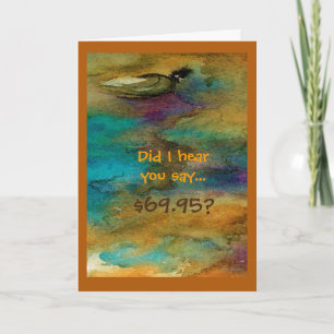 Humorale 70. Geburtstagskarte Karte