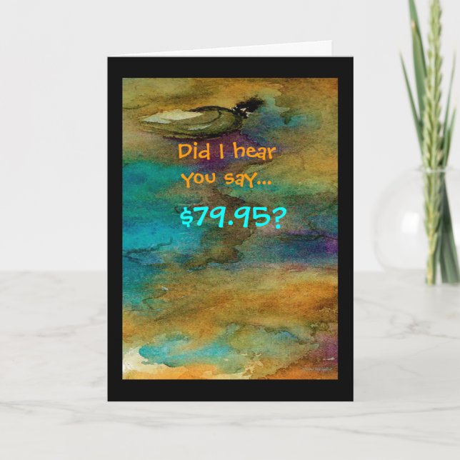 Humorale 80. Geburtstagskarte Karte (Vorderseite)