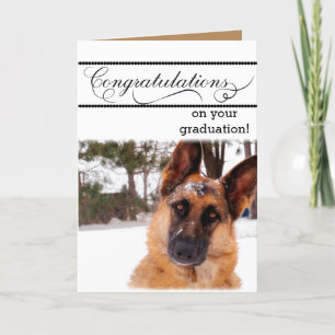 Humorale Abschluss Card mit German Shepherd Karte