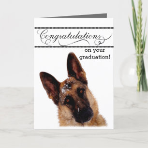 Humorale Abschluss Card mit German Shepherd Karte