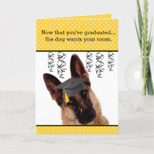 Humorale Abschluss Card mit German Shepherd Karte