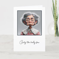 Humorale Alte Dame wird alt Geburtstag