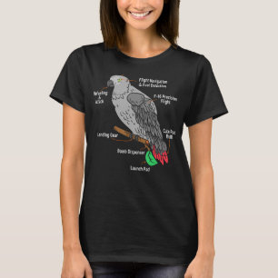Humorale Anatomie eines Afrikanischen Grauen Papag T-Shirt